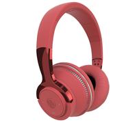 Casque d'écoute Bluetooth, casque pour musique, casque de jeu supra-auriculaire, casque sans fil, 650mAh, rouge