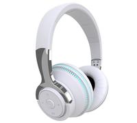 Casque d'écoute Bluetooth, casque pour musique, casque de jeu supra-auriculaire, casque sans fil, 650mAh, blanc
