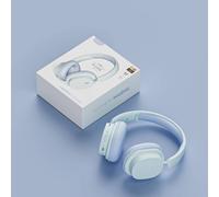 Casque d'écoute Bluetooth d'origine SY-T2 haute qualité réduction du bruit Microphone sans fil écouteur filaire casque de joueurs Bleu