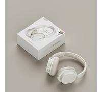 Casque d'écoute Bluetooth d'origine SY-T2 haute qualité réduction du bruit Microphone sans fil écouteur filaire casque de joueurs WHITE