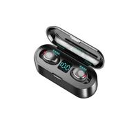 Casque d'écoute Bluetooth F9 TWS avec boîtier de charge/banque d'alimentation 2000mAh