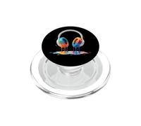 Casque d'écoute coloré pour Art créatif PopSockets PopGrip pour MagSafe