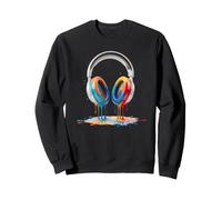 Casque d'écoute coloré pour Art créatif Sweatshirt