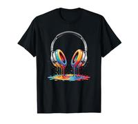 Casque d'écoute coloré pour Art créatif T-Shirt Graphique avec Valeur