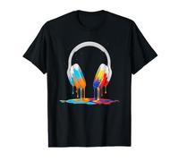 Casque d'écoute coloré pour Art créatif T-Shirt Graphique avec Valeur