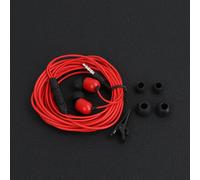 Casque d'écoute de 3 mètres avec microphone universel pour streaming live couleur rouge mic en casque style 3.5mm entrée en éveil
