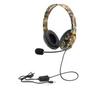 Casque d'écoute de jeu pour PS4, PS5, écouteurs stéréo, Camouflage, filaire, Microphone, 1.2m