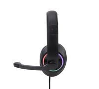 Casque D'Écoute Filaire Avec Câble Statique Coloré, Écouteurs De Jeux Électroniques, Microphone D'Ordinateur Portable, Rvb