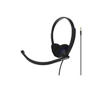 Casque d'Ecoute Filaire avec Microphone Anti-bruit pour Bureau Vidéoconférence,, CS200i, , Noir