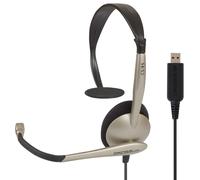 Casque d'Écoute Filaire USB avec Microphone Anti-bruit, Bureau Vidéoconférence, , Beige, KOSS, CS95 USB