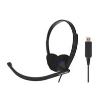 Casque d'Écoute Filaire USB avec Microphone Anti-bruit, Bureau Vidéoconférence, , Noir, KOSS, CS200 USB