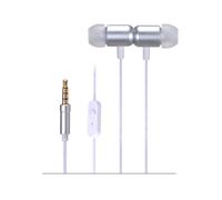 Casque d'écoute intra-auriculaire avec microphone magnétique miniature gris X4 haute qualité 112 dB Fonestar