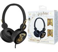 Casque d'écoute pour enfants OTL Technologies HP1130 Poudlard noir et or, limite 85dB, 3-7 ans
