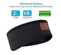 Casque d'écoute sans fil Bluetooth 5.0, bandeau, mains libres, musique Rechargeable, masque oculaire de sommeil