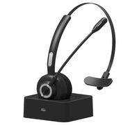 Casque d'écoute sans fil Bluetooth, avec micro et suppression du bruit, pour téléphone portable, Skype, Voip, pour le bureau