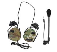 Casque d'écoute Tactique Militaire de Tir avec Capteur de Son et Fonction de Réduction du Bruit, Casques Tactiques Accessoires pour Airsoft et Paintball, l'armée,Chasse, Jeu de Guerre, CS