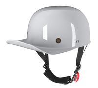 Casque Demi-Casque, Certifié ECE, Casque De Moto Vintage, Casquette De Baseball, Matériau ABS, Casque Ouvert, Casque De Scooter, Casque De Moto Jet, Scooter Électrique,Cyclomoteur F,2XL=62-64CM