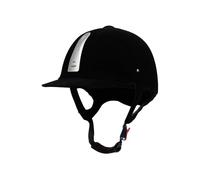 Casque d'équitation - 55-62 cm réglable en velours - Chapeau d'équitation léger en ABS - Bonnet de sécurité confortable - Casquette professionnelle pour compétition, cyclisme sur le terrain