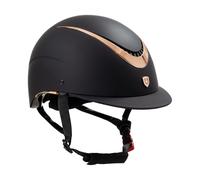 Casque d'équitation avec monture brillante Equestro Noir L (58/60 cm)