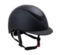 Casque d'équitation avec monture brillante Equestro Noir M (55/57 cm)