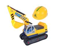 Casque d'équitation Big Excavator Construction Jaune