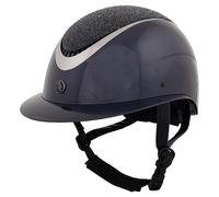 Casque d'équitation BR Equitation Theta Glamourous Glossy Bleu 55/57 cm