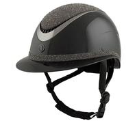 Casque d'équitation BR Equitation Thèta Plus Dazzling Glamourous Glossy Noir 52/54 cm