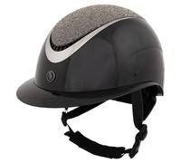 Casque d'équitation BR Equitation Thèta Plus Glamourous Glossy Noir 52/54 cm