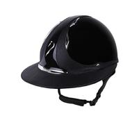 Casque d'équitation brillante classique femme Antarès Shagreen Premium Eclipse Noir S (53-56 cm)
