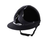 Casque d'équitation brillante classique femme Antarès Shagreen Premium Eclipse Noir S (53-56 cm)