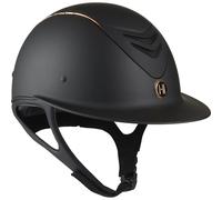 Casque d'équitation en or rose mat OneK Noir 0 (47-54 cm - Mousse 3XS-S)