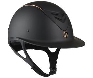 Casque d'équitation en or rose mat OneK Noir 0 (47-54 cm - Mousse 3XS-S)