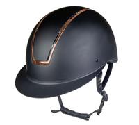 HKM Lady Shield 12509-9178-M Casque d'équitation Noir/Or Rose Taille M 55-57 cm