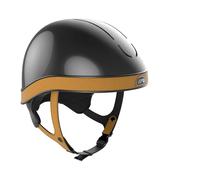 Casque d'équitation GPA Global Jock Up Hybrid Shiny Noir 53 cm