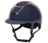 Harry's Horse Casque d'équitation Matterhorn Sparkle bleu foncé/rose - 56-58 cm