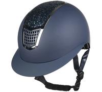 Casque d'équitation HKM Glamour Shield Bleu 53/55 cm