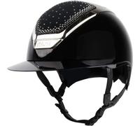 Casque d'équitation Kask STAR Lady Pure Shine black/black graphite In-Out Diamond, taille:56