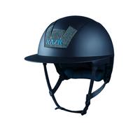 Casque d'équitation personnalisé Kask Kooki Lady Swarovski Carpet Bleu 60 cm