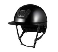 Casque d'équitation personnalisé Kask Kooki Lady Swarovski Carpet Noir 58 cm