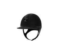 Casque d'équitation Samshield Custom Miss Shadowmatt Crystal Fabric 2.0 Noir M (55/58 cm)