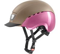 Casque d'équitation UVEX ELEXXION PRO LTD champagne mat-rose brillant XS-S 54-55cm