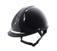 Casque d'équitation vernis Antarès Premium Gris L (58/61 cm)