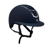 Casque d'équitation visière large Equestro Eclipse Stone Mat Rowel Fitting S