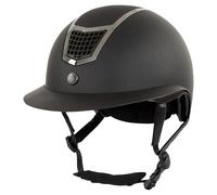 Casque d'équitation visière polo BR Equitation Lambda Plus Painted Noir 56/58