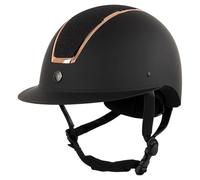 Casque d'équitation visière polo BR Equitation Omega Painted Glitter Noir 55/57
