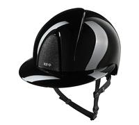 Casque d'équitation visière polo KEP Smart Nova Star Metal Polish Noir M (51/58 cm)