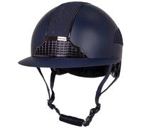 Casque d'équitation visière polo QHP Ohio Bleu 55/57 cm