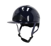 Casque d'équitation visière polo QHP Seattle Bleu 59/61 cm