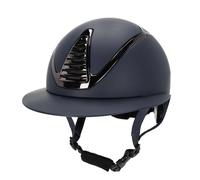 Casque d'équitation visière polo QHP Toledo Bleu 51/55 cm