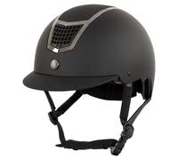 Casque d'équitation visière standard BR Equitation Lambda Painted Noir 56/58